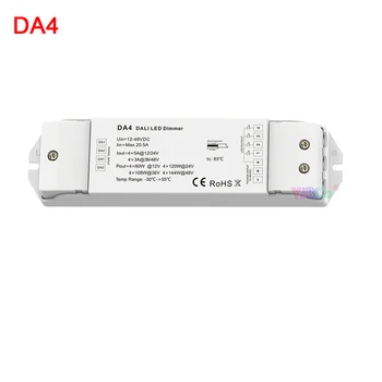 12V 24V DT6 צבע יחיד דאלי LED דימר קבוע מתח Dimmming נהג 1CH או 4 ערוצים מונוכרום LED רצועת אור בקר