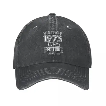 1973 יום הולדת 50 מתנה כובע בייסבול כובע מצחיה כובע קאובוי ביבופ כובעים גברים ונשים כובעים