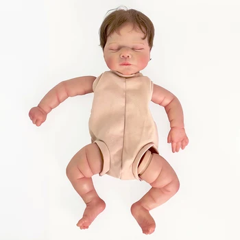 19inch תינוק שרק נולד מחדש הבובה ערכת תינוק Quinlyn מציאותי מגע רך כבר צבוע גמור בובה עם היד שורש השיער.