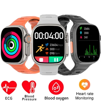 2023 עבור iPhone 14 פלוס iPhone 14 Pro מקס iPhone SE א. ק. ג+PPG שעון חכם גברים החמצן בדם קצב הלב, לחץ הדם בריאות לצפות