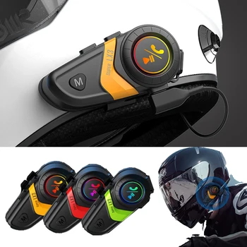 3 צבע LX3 קסדת אופנוע Bluetooth אוזניות דיבורית אלחוטיות אוזניות הקסדה אוזניות עמיד למים נגן מוסיקה עם אור