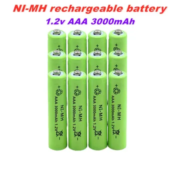 Batterie NIMH AAA נטענות 100% למזוג jouets télécommandés, nouveauté 1.2 V AAA 3000mAh
