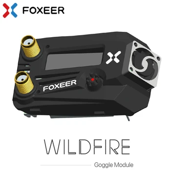 FOXEER אש בשדה קוצים 5.8 GHz 72CH כפול מקלט OLED המסך OSD תמיכה קושחה 5-16V עבור Fatshark RC משקפי FPV חלקי DIY