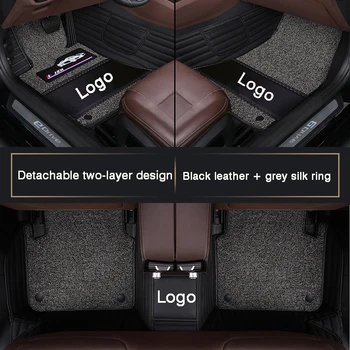 HLFNTF High-end להתאמה אישית מלאה להקיף את המכונית שטיח הרצפה עבור פולקסווגן פולקסווגן ג ' טה 2013-2018 עמיד למים הפנים המכונית