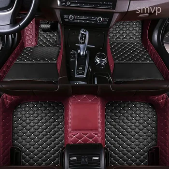RHD המכונית מחצלות עבור ב. מ. וו M6 2015 2014 2013 עור מלאכותי שטיחים מותאמים אישית רגל רפידות אביזרי רכב עיצוב פנים השטיח