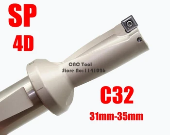 SP C32 4D SD 31 32 33 34 35 אינדקס להכניס תרגילים U תרגיל מסוג CNC מחרטה מתכת מהירות קידוח רדוד חור SP להכניס