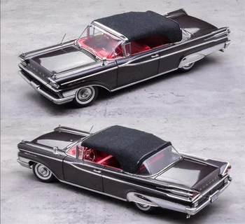SunStar 1/18 עבור 1959 כספית פארק ליין סגור עם גג נפתח Diecast Model המכונית השחורה צעצועים מתנות תצוגת קולקציית קישוטים