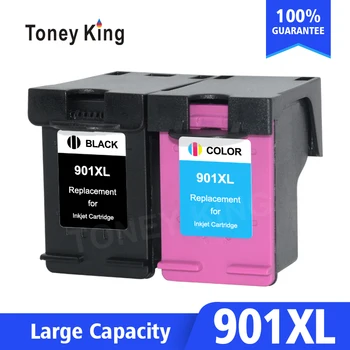 Toney המלך 901XL הפכו מחסנית דיו תואם HP 901 XL עבור 4500 J4500 J4524 J4540 J4550 J4580 J4624 J4640 J4660