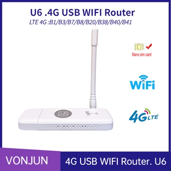U6 4G WiFi Dongle UFI CRC9 אנטנה חיצונית 150M USB LTE נייד נקודה חמה ניידת של כרטיס ה Sim-נתב