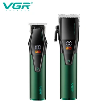 VGR שיער גוזם שיער מקצועי קליפר להגדיר חשמלי שיער מכונת חיתוך נטענת הספר חשמלי גוזם לגברים V-677