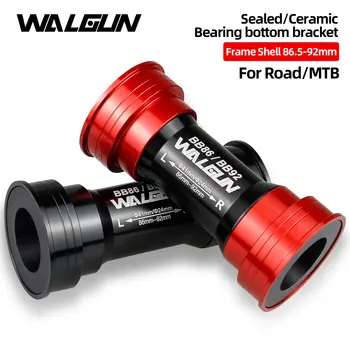 WALGUN קרמיקה אופניים התחתונה סוגריים על MTB אופני כביש 86.5/92mm BB92 BB86 אטום מיסב תחתון SRAM SHIAMNO חלקים