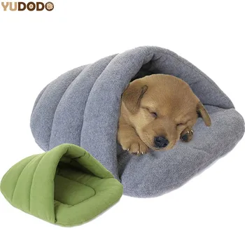 YUDODO כלבים כלביית חורף חם צמר חתול מחמד שקי שינה גור קטן לכלב מיטה עם כרית הארנב הסנאי אוגר בבית