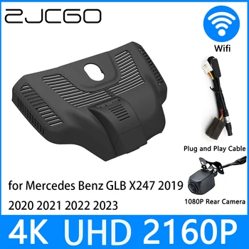 ZJCGO דאש מצלמת 4K UHD 2160P רכב DVR מקליט וידאו ראיית הלילה עבור מרצדס בנץ GLB X247 2019 2020 2021 2022 2023