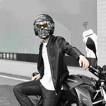 אופנוע משקפי המסכה הגולגולת מוטו מסיכת פנים אנטי uv windproof מירוץ משקפי מוטוקרוס משקפי