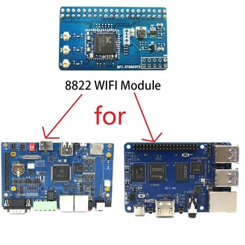 בננה פאי RT8822CS V1.0 הרחבה לוח 802.11 A/B/G/N/Ac 2T2R Wifi+BT5.0 SDIO המודול תומך BPI-M5, BPI-F2P