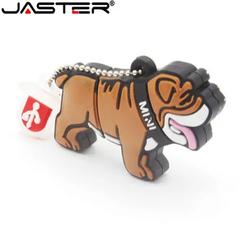 ג ' סטר מקסים מיני בולדוג כונן הבזק מסוג USB של בעלי חיים חמודים קריקטורה USB 2.0 בנפח 4gb/8gb/16gb/32gb/64gb אמיתי קיבולת USB מקל זיכרון