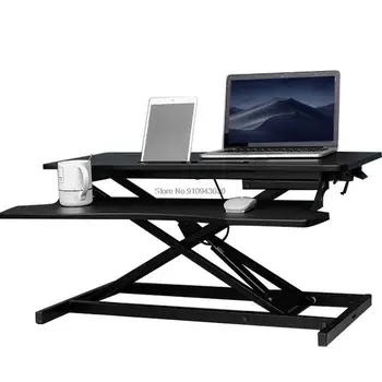 גובה מתכוונן שבו עמדו שולחן מתקפל למחשב נייד הרמת שולחן מחשב שולחן בישיבה חזקה בכיוון