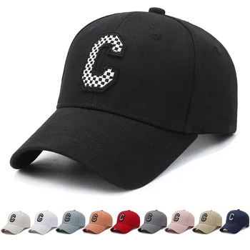 האביב, סתיו סגנון חדש כובע בייסבול קוריאני אופנה ברווז הלשון כובע של הנשים C המכתב הפנים קטן מגן השמש כובע חיצוני הכובע
