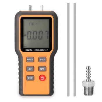 הפרשי לחץ אוויר מודד בודק מקורה טמפרטורה כלי מדידה צינורות לחץ מכשיר המדידה
