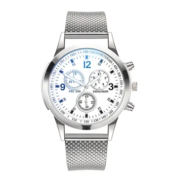 הרבה יוקרה חדש של גברים שעונים עסקים נירוסטה להקת אופנה זוהר קוורץ שעונים לגבר שעון Relojes פארא גבר