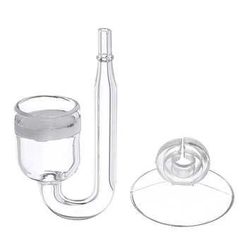 זכוכית CO2 מפזר אקווריום שתל למיכל שקוף עבור ננו גודל קל להתקנה עם כוס יניקה למיכל Ato