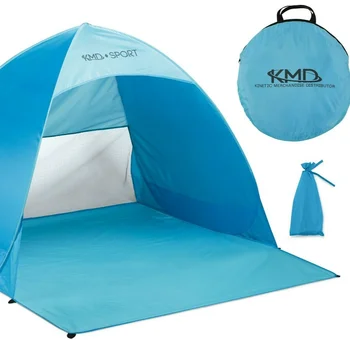 חדש חיצוני עמיד למים אוהל נייד וקל להתקין Pop-up שמשיה בחוף אוהל בטוח ומוצק קמפינג טיולי הליכה החופה