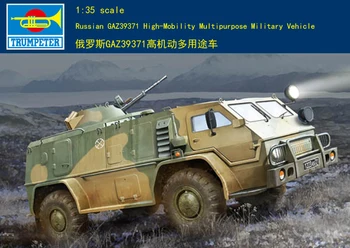 חצוצרן 05594 1/35 רוסית GAZ39371 גבוהה ניידות כלי-רכב צבאי מודל הערכה TH05532-SMT6