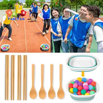ילדים מבוגרים קבוצה חיצונית, משחקי ספורט צעצוע, פטישים לכדרר כדור בניית צוות רב-משחק אינטראקטיבי מהנה לתפוס את הכדורים אביזרים