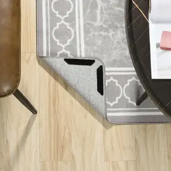 יפה, עמיד רך 5'x7' אפור גיאומטריות החלקה רחיץ שטיחים שטח עבור פטיו חיצוני, שטיח מושלם עבור סלון, מרפסת