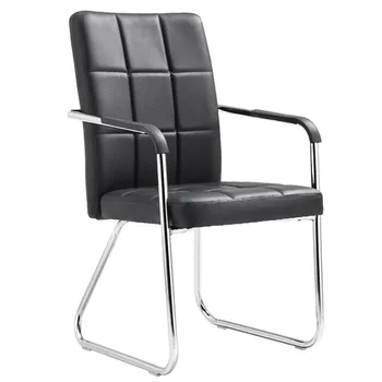 כיסא משרדי פשוט כיסא המחשב משק מודרני פשטות מתכת שלד עור רך ללבוש עמיד ויציב עמיד Burliness