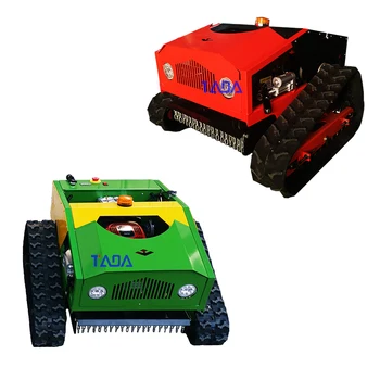 כיסוח מכונת רובוט מכסחת דשא שליטה מרחוק מדרון מכסחת דשא ייעור mulcher גדול מכונת שלג