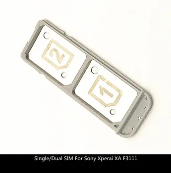 כרטיס ה SIM-מגש בעל מחבר חריץ מתאם עבור Sony Xperia XA F3111 F3113 F3115 F3112 F3116 כפול ה-SIM בודד