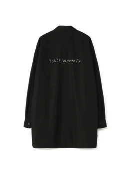 מילים רקמה בסיסית סגנון חולצות יוניסקס יוז ' י yamamotos homme גברים כהה בסגנון חולצה של הגברת בגדים אוונס מקסימום לאדם.