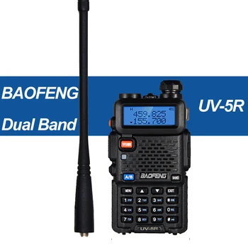 מקורי Baofeng הליכה טוקי UV-5R Dual band FM תצוגת LED יכול להתאים את התדרים ללא הגבלה ערוצי שני הדרך רדיו