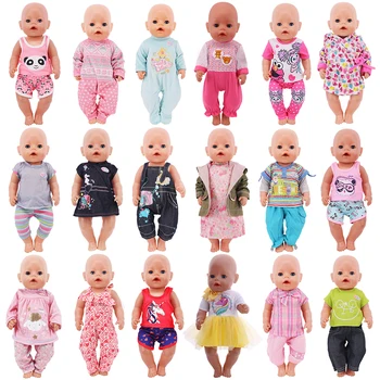 מקסים סדרת בובות אביזרים בגדי פיג ' מה בגדים מזדמנים שמלת 43Cm לידה מחדש הבובה 18Inch בובה DIY צעצוע מתנות